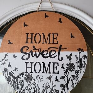 Charming Floral Home Sweet Home Wall Art